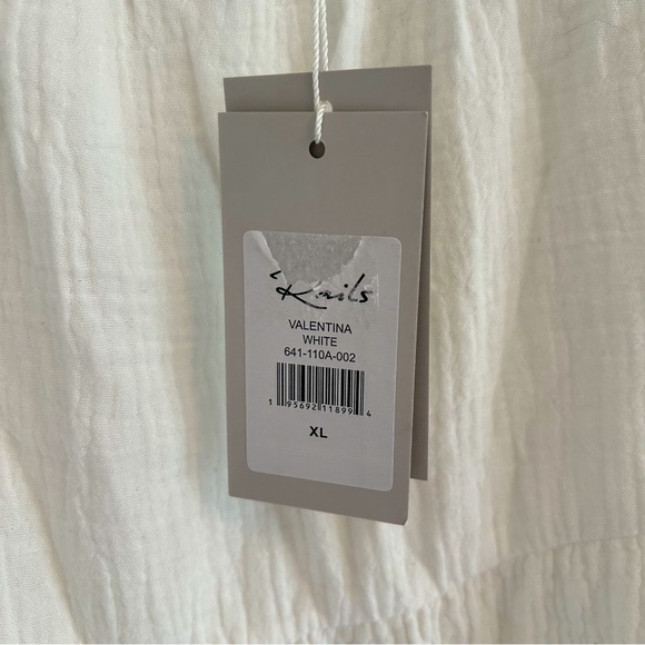 (SOLD) RAILS Valentina Tiered Dress Gauzy Cotton White Size XL - Picture 13 of 15